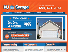 Tablet Screenshot of njgarage.com